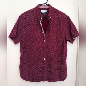 BNWOT - Denim & Flower polka-dot Button down